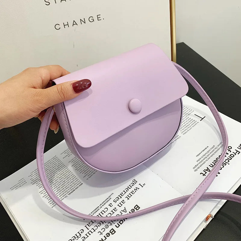 Antmvs Antmvs - Fashion Women Pu Leather Crossbody Bagsimple Solid Color Flap Messenger Bag Designer Handbag Pouch Lady Shoulder Bag Clutchpurse