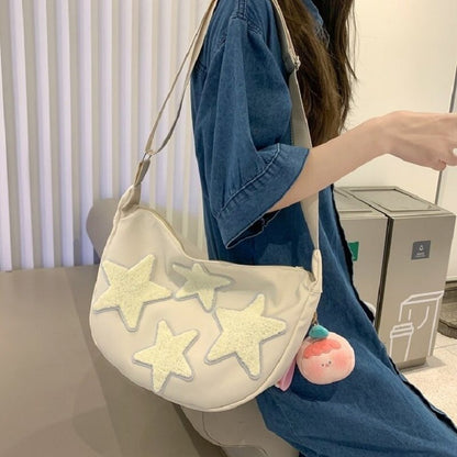 Antmvs Antmvs  Cute Five-pointed Star Messenger Bag Tote Bag Leisure Backpack Large Capacity Shoulder Bag Schoolbag Bag Women's bag