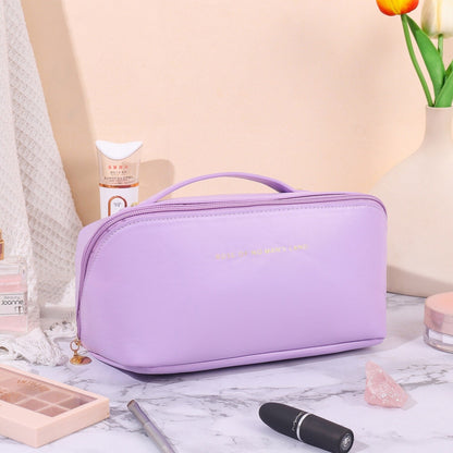 Antmvs Antmvs  Large-Capacity Travel Cosmetic Bag Portable PU Makeup Pouch Women Waterproof Bathroom Washbag Multifunctional Toiletry Kit