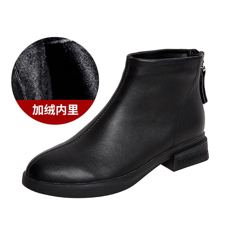 Antmvs  Fujin Spring Genuine Leather Cow Women Ankle Boots Waterproof Slip On Super Comfortable Booties Autumn Winter Shoes Non Slip