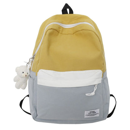 Antmvs Antmvs  Cute Nylon Women Backpack Solid Color Female Student Schoolbag For Teenage Girl Travel Shoulder Bags School Bagpack