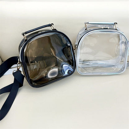 Antmvs Antmvs Transparent Shoulder Messenger Bag Portable Waterproof Shopping Bag Beach Bag Multifunctional Single Shoulder PVC Crossbody Bag