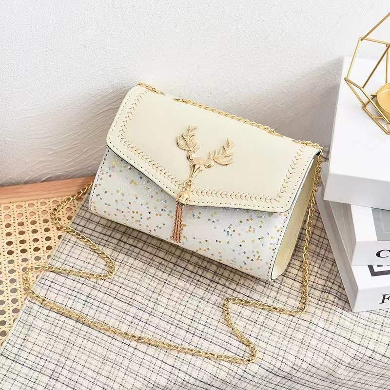 Antmvs Antmvs New Beautiful All-Match Sequins Fashion Shoulder Bag Women Deer Pattern Korean Version