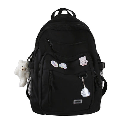 Antmvs Antmvs  Harajuku Cute School Bag For Girls Multi Pocket Waterproof Nylon Women Backpack Fashion Travel Backbags Large Capacity Bookbags