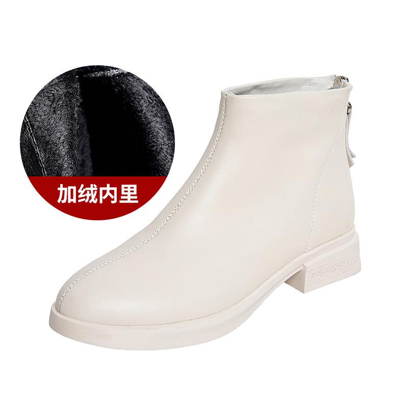 Antmvs  Fujin Spring Genuine Leather Cow Women Ankle Boots Waterproof Slip On Super Comfortable Booties Autumn Winter Shoes Non Slip