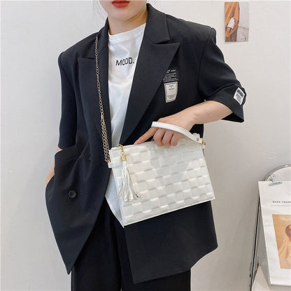 Antmvs Antmvs   Latest Hot Sale Cross Body Bags Cute Girls Shoulder Bag Elegant Bright Black & White Mini Flap Handbag Envelope Women Purse