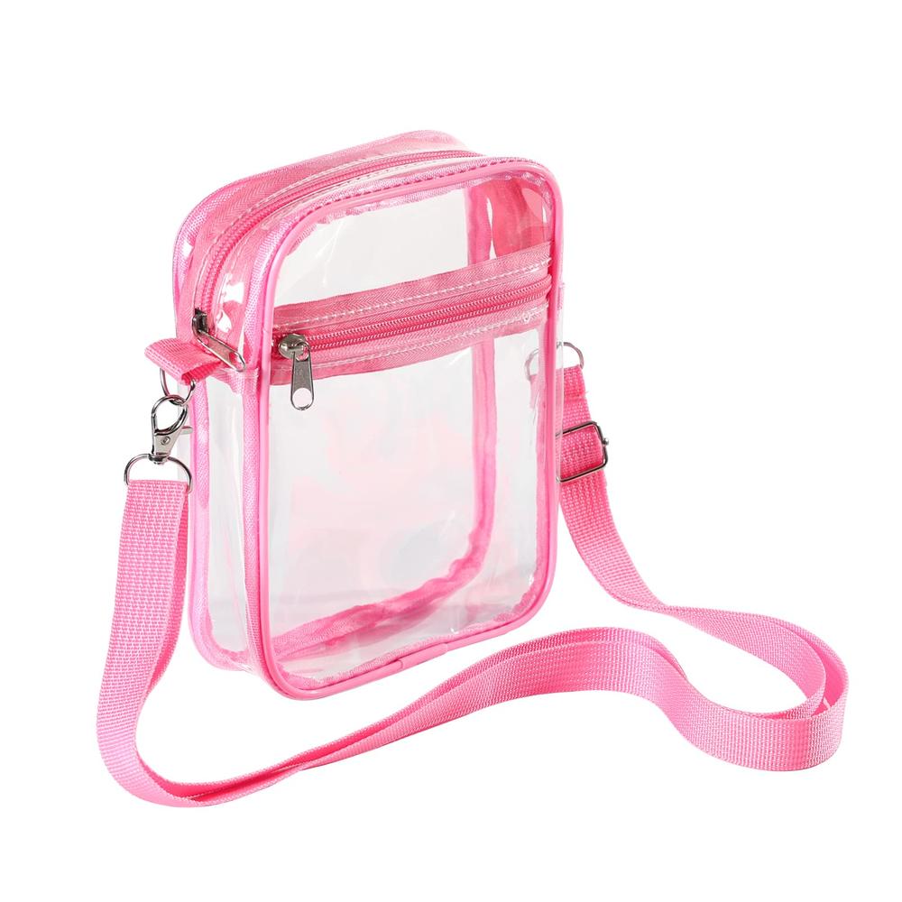 Antmvs Antmvs Transparent Shoulder Messenger Bag Portable Waterproof Shopping Bag Beach Bag Multifunctional Single Shoulder PVC Crossbody Bag