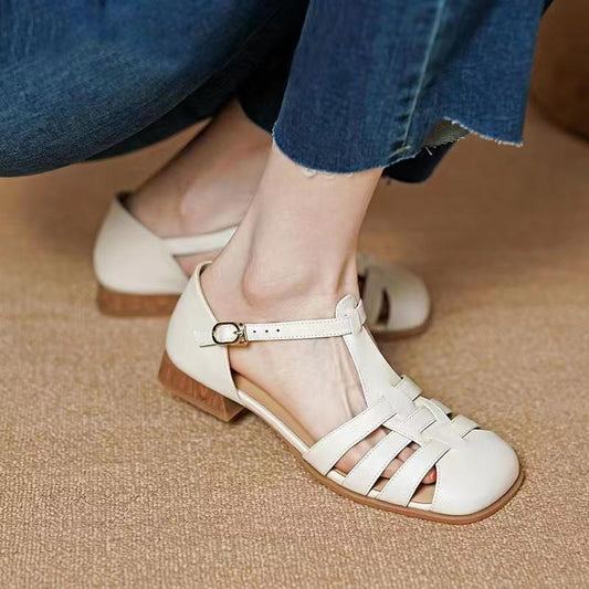 Antmvs Summer Women Sandals Round Head Flat Bottom Back Space Females Slippers Fashion Leisure High Quality Cozy Office Lady Shoe