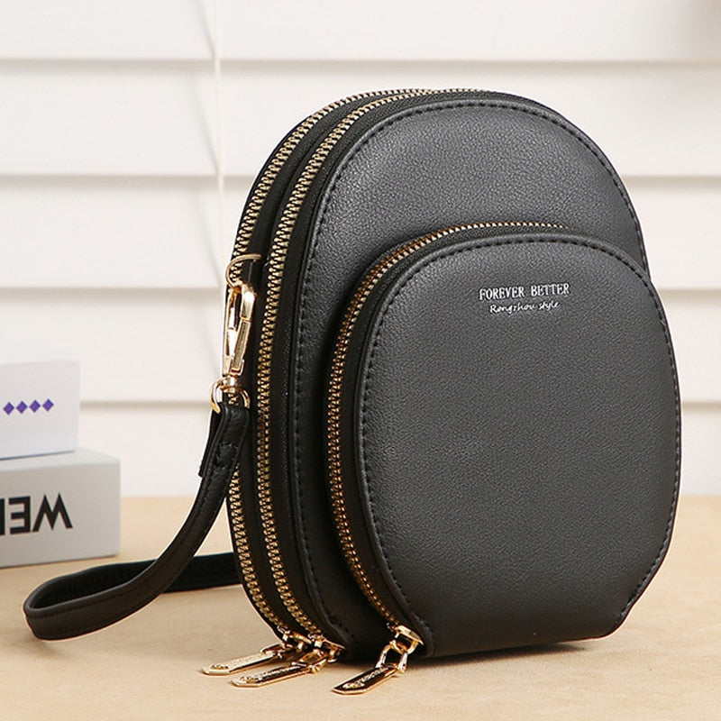 Antmvs Antmvs Women Shoulder Bag Small Crossbody Bag PU Female Large Capacity Mobile Phone Bag Ladies Handbag Gift