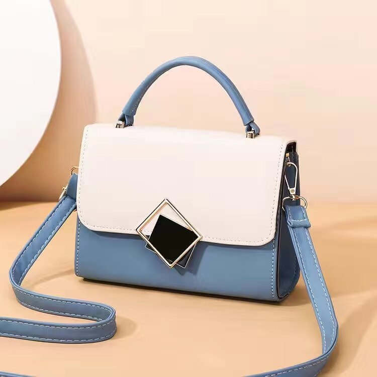 Antmvs Antmvs Bag Women Fashion Two-Color Stitching All-Match Shoulder Handbag Trend Small Square