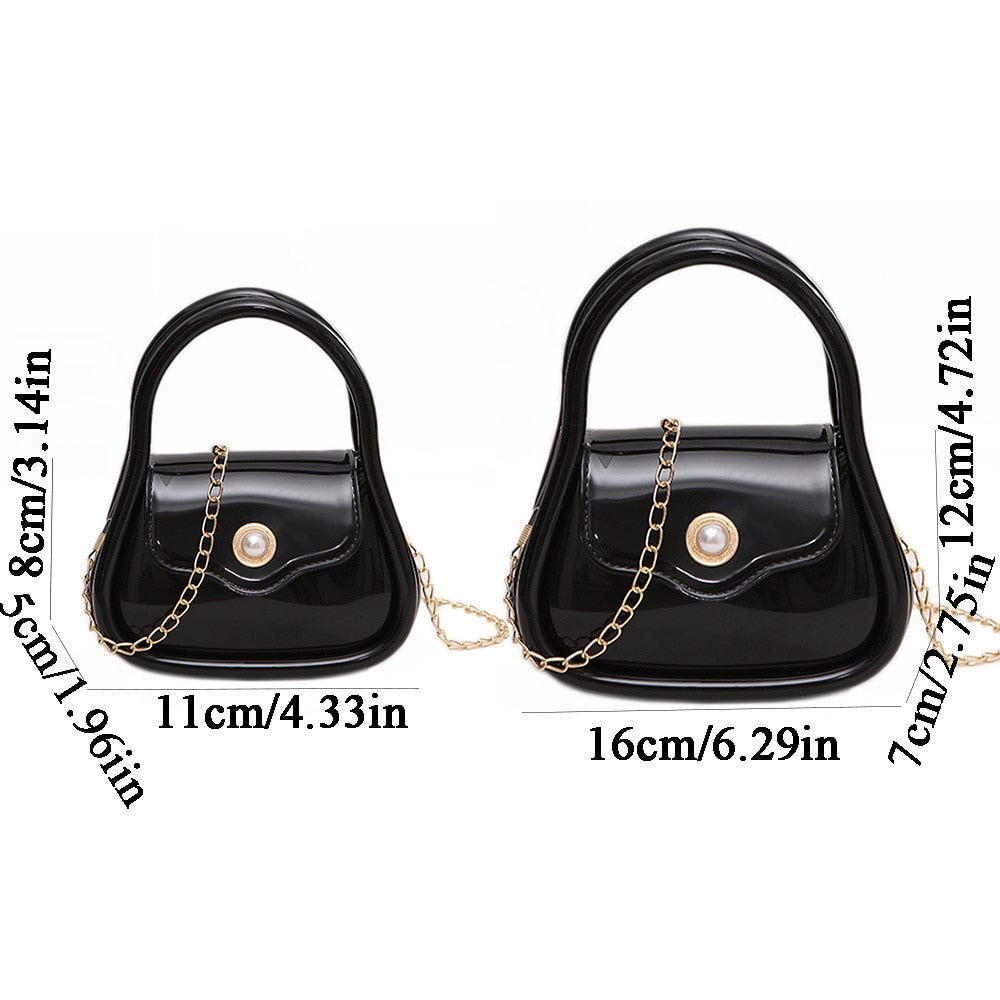 Antmvs Antmvs  Fashion Small Jelly Color mini Shoulder Bags for Women Handbag Trendy Square Crossbody Messenger Bags Ladies Mini Handbags