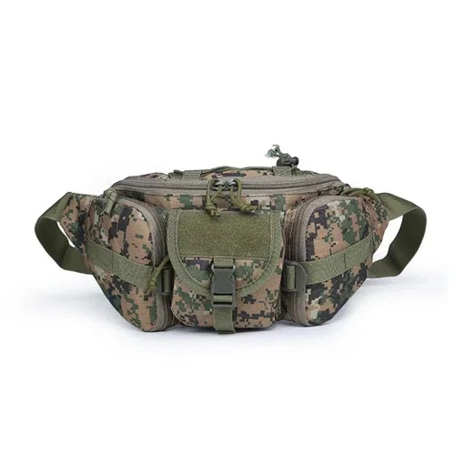 Antmvs Antmvs - Men's Tactical Waist Pack Sports Waterproof Multifunctional Solid Camouflage Hunting Hiking Multi-Purpose Nylon Phone Handsome