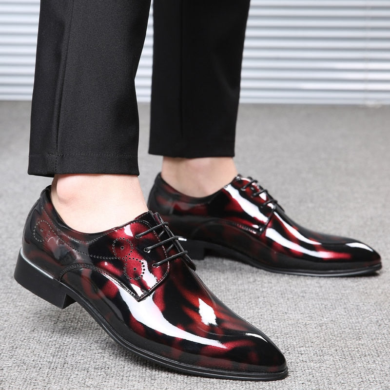 antmvs  Men Leather Shoes  New Fashion Color Business Casual Shoes Large Size Non-Slip Wear-Resistant Breathable Male Shoes 38-50