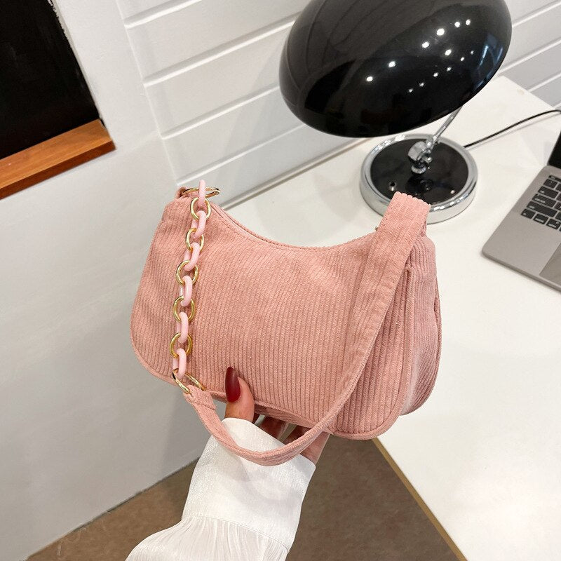 Antmvs Antmvs  Fashion Retro Women's Handbag Underarm Bag Casual Women's Shoulder Bag Solid Color Zipper Handbag for Women