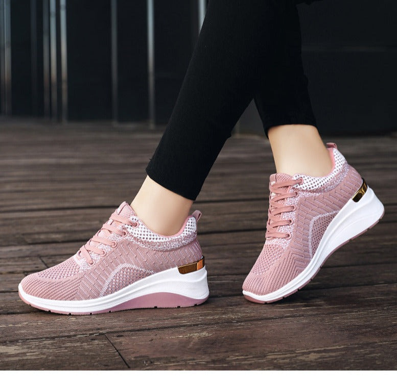 Antmvs  Ladies Platform Sneakers Fashion Versatile Flat Sneakers Mesh Breathable Ladies Casual Shoes Zapatos Casuales De Mujer