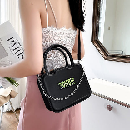 Antmvs Antmvs  Women's Bag  New One-shoulder Hand-held Messenger Bag Korean Version ins Retro High-quality Texture PU Chain Bag