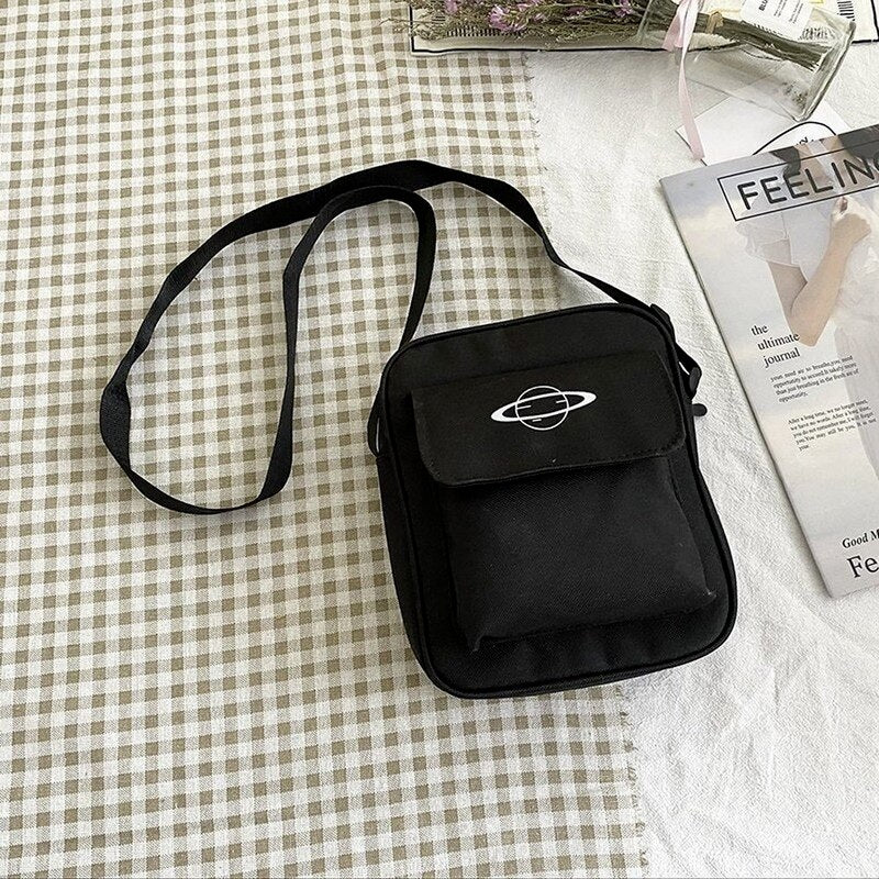 Antmvs Antmvs Korean Fashion Casual Female Messenger Crossbody Bag Purse Phone Bag Canvas Bag Japan Style Girl Small Shoulder Bags