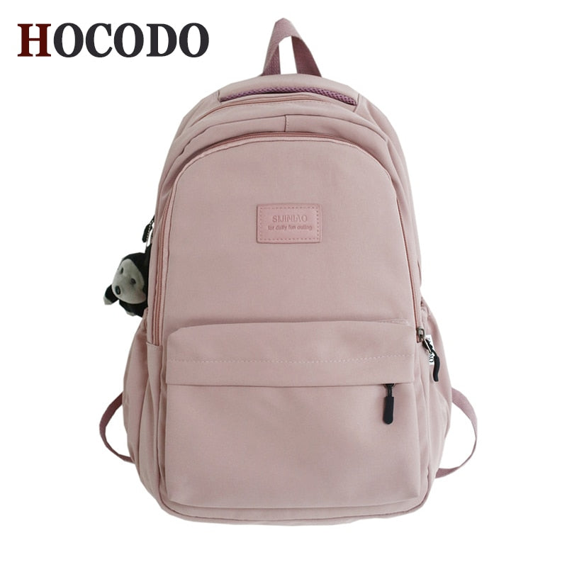 Antmvs Antmvs  High Quality Waterproof Nylon Women Backpack For Teenage Girl School Bag Korean Style College Student Bag Laptop Backpack