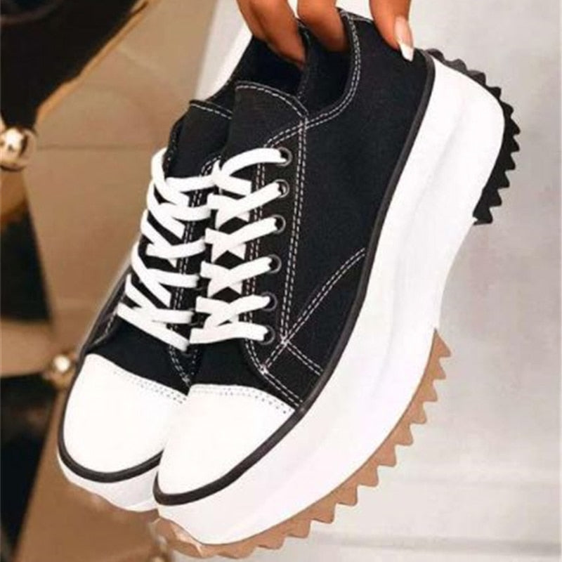 antmvs  Sneaker Shoes For Women  Zebra Platform Canvas Shoes Fashion Woman Sport Casual Vulcanized Shoes Female Chaussure Femme