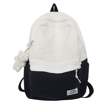 Antmvs Antmvs  Cute Nylon Women Backpack Solid Color Female Student Schoolbag For Teenage Girl Travel Shoulder Bags School Bagpack