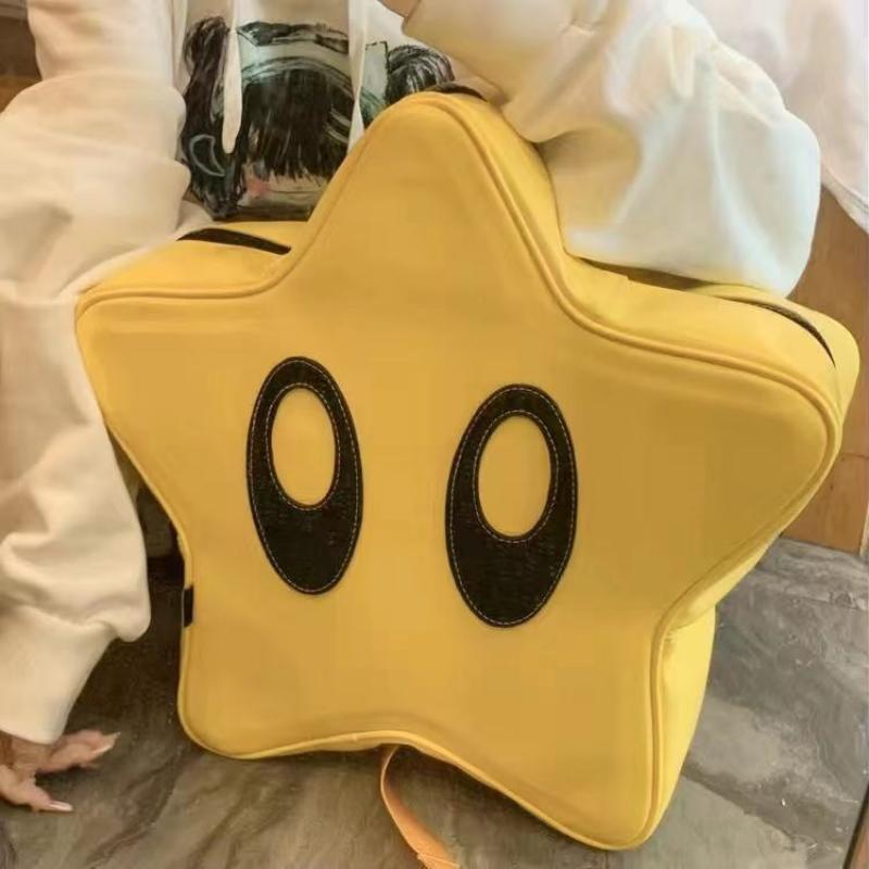 Antmvs Antmvs  Korean Y2K Cartoon Fashion Student Schoolbag Big Eyes Star Design Backpack Large Capacity Waterproof Girls Travelling Bag