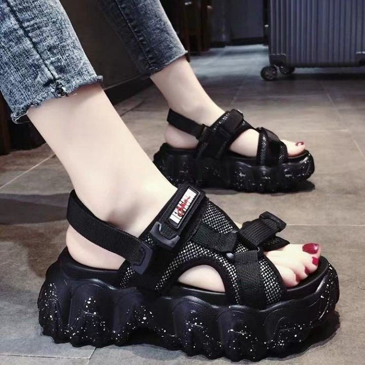 antmvs  6CM Gladiator Platform Women's Sandals 2024 Summer Fashion Women Chunky Beach Sandal Denim Comfortable Sandalias Mujer