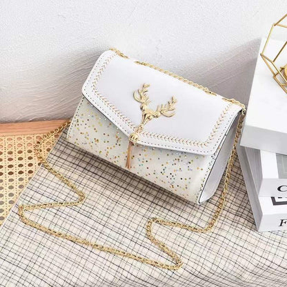 Antmvs Antmvs New Beautiful All-Match Sequins Fashion Shoulder Bag Women Deer Pattern Korean Version