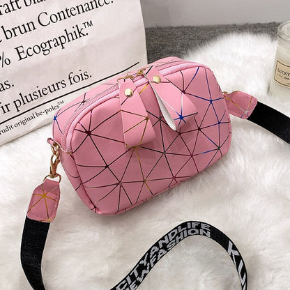 Antmvs Antmvs  Geometric Pattern Women Shoulder Bag Solid Color PU Leather Crossbody Bag Fashion Handbag And Purses Shopping Cell Phone Bag