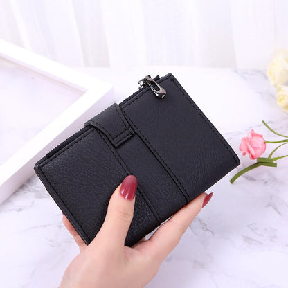 Antmvs Antmvs High Quality Vintage Wallet Women PU Leather Short Wallet Ladies Card Holder Coin Purse Casual Hasp Zipper Money Clutch Cartera