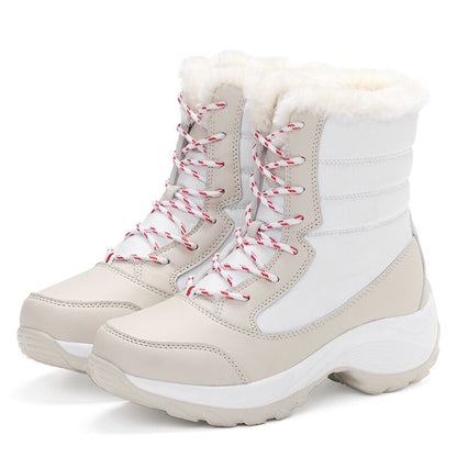 Antmvs Snow Boots Women Winter Plus Velvet Woman Shoes Warm Boots Upset To Keep Warm Thick Cotton Furry Red Women Boots Botas De Mujer