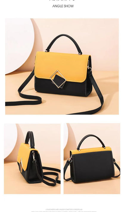 Antmvs Antmvs Bag Women Fashion Two-Color Stitching All-Match Shoulder Handbag Trend Small Square