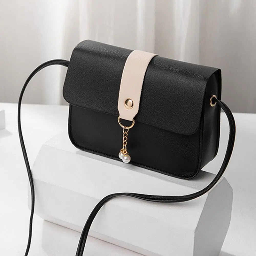 Antmvs Antmvs - Women's Bag Versatile Summer Women's Bag Contrast Small Square Bag With Pearl Pendant Fashion Ladies Bag Crossbody Bag