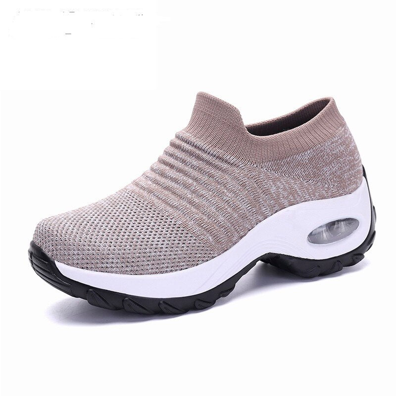 Antmvs Women Sneakers Fashion Breathable Mesh Casual Shoes Platform Sneakers Increasing Woman Vulcanize Shoes Walking Zapatillas Mujer