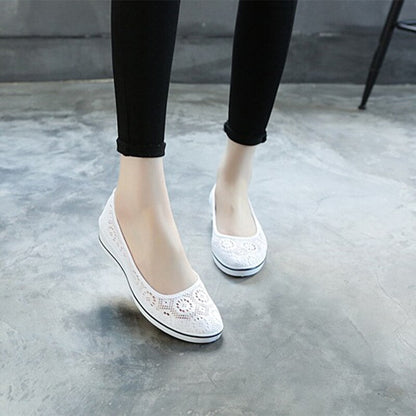 Antmvs  Women Canvas Loafers  New Woman Casual Vulcanized Ladies White Shoes Women's Fashion Wedges Female Comfortable Footwear