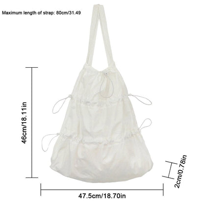 Antmvs Antmvs Fashion drawstring backpack Women's casual nylon soft shoulder bag Large capacity women's backpack light weight travel