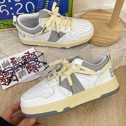 Black Friday Antmvs  Retro Vulcanized Sneakers Women Casual Shoes Breathable Light Flat Shoes Women Walking Sneakers Couple Shoes Large Size 36-44