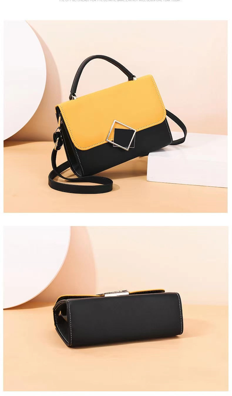 Antmvs Antmvs Bag Women Fashion Two-Color Stitching All-Match Shoulder Handbag Trend Small Square