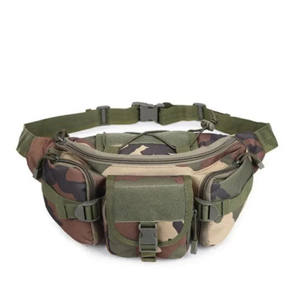 Antmvs Antmvs - Men's Tactical Waist Pack Sports Waterproof Multifunctional Solid Camouflage Hunting Hiking Multi-Purpose Nylon Phone Handsome