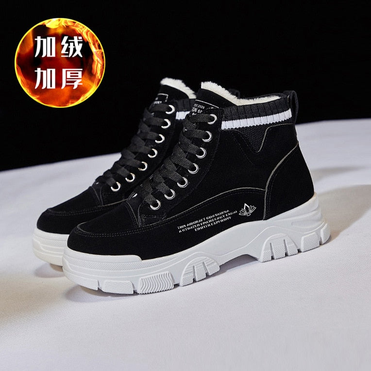 Antmvs Snow Boots Plush Warm Ankle Boots For Women Winter Shoes Waterproof Boots Women Female Students Platform Booties Botas Mujer