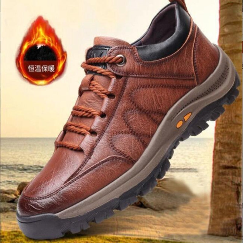 Antmvs  Autumn Casual Men Leather Shoes Quality Men's Casual Sneakers Designer Bussiness Outdoor Shoes For Man Driving Work Shoe