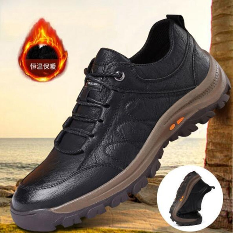 Antmvs  Autumn Casual Men Leather Shoes Quality Men's Casual Sneakers Designer Bussiness Outdoor Shoes For Man Driving Work Shoe