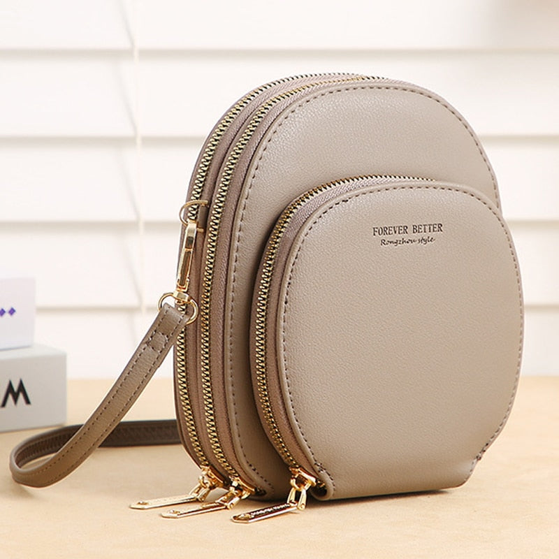 Antmvs Antmvs Women Shoulder Bag Small Crossbody Bag PU Female Large Capacity Mobile Phone Bag Ladies Handbag Gift