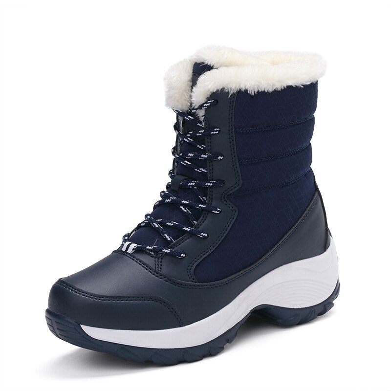 Antmvs Snow Boots Women Winter Plus Velvet Woman Shoes Warm Boots Upset To Keep Warm Thick Cotton Furry Red Women Boots Botas De Mujer