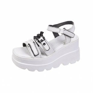 antmvs  Women's Platform Sandals Fashion Punk Gothic Wedge Sandals Women Platform Casual Woman High Heels Sandales Femmes Été