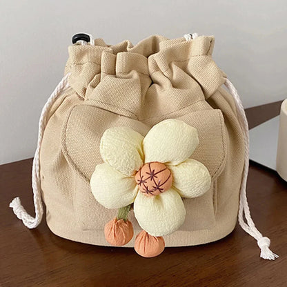 Antmvs Antmvs - Women'S Bag Drawstring Crossbody Bag For Girls Cute Canvas Bucket Shoulder Bag Fashion Handbag Messenger Bag For Travel Vacation