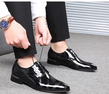 antmvs  Men Leather Shoes  New Fashion Color Business Casual Shoes Large Size Non-Slip Wear-Resistant Breathable Male Shoes 38-50