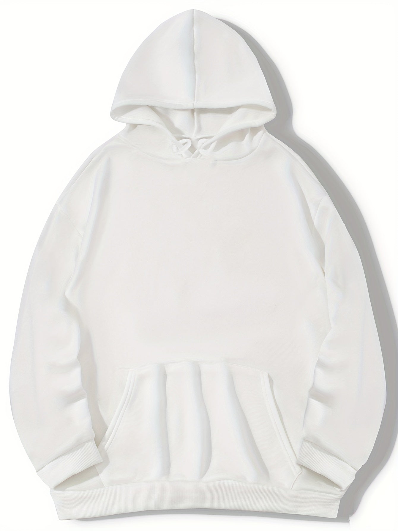 Antmvs Grey Thermal Hoodies, Kangaroo Pocket Casual Sweatshirt For Fall & Winter, Women's Clothing