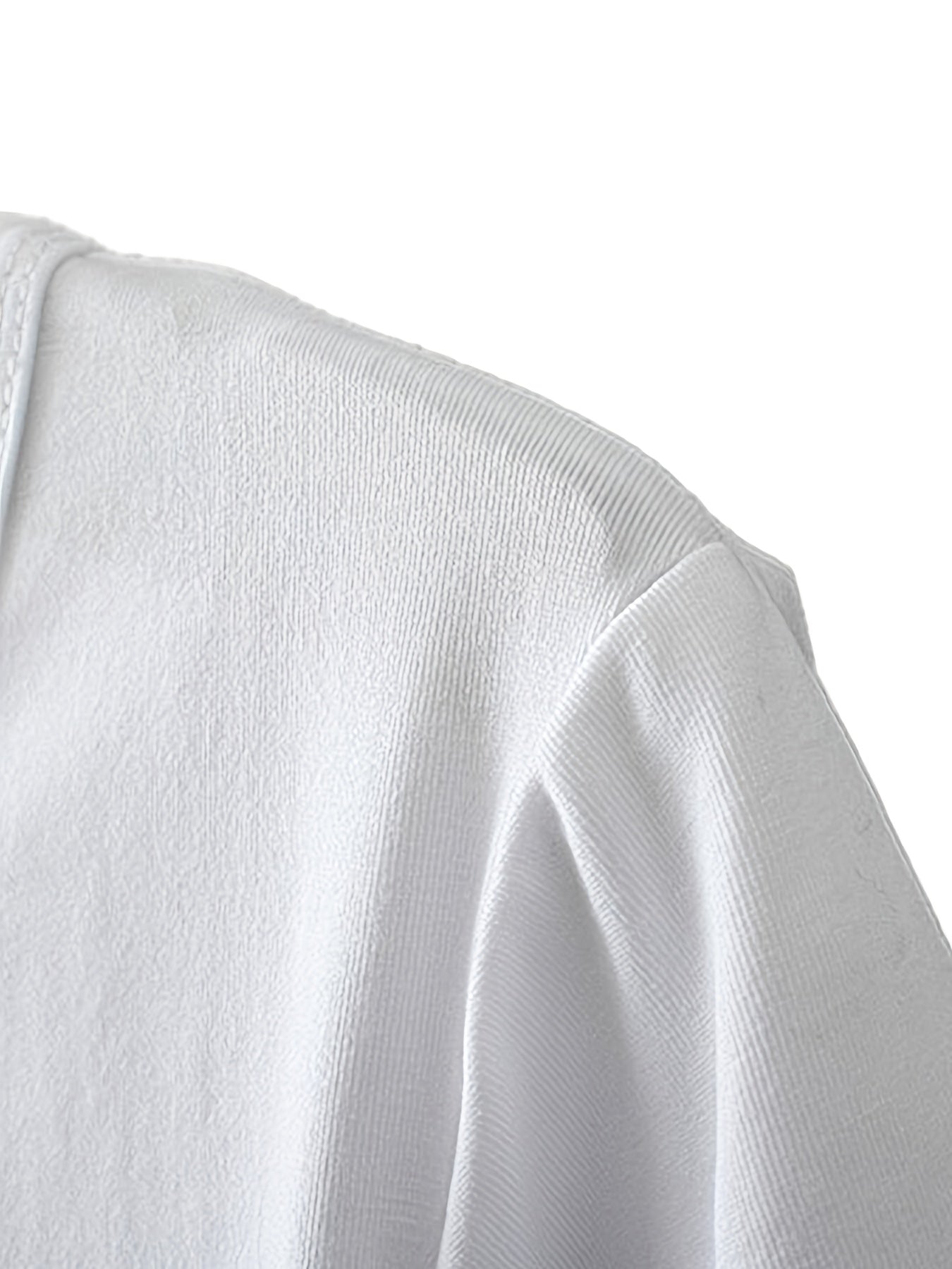 Antmvs Plus Size Casual T-shirt, Women's Plus Letter Print Short Sleeve Round Neck Medium Stretch T-shirt