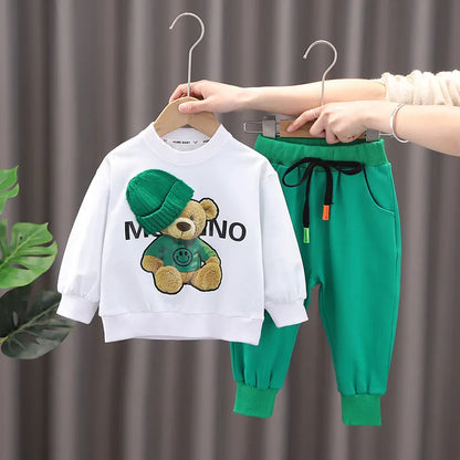 Selling Designer Baby Girls Boys Clothing Sets Children Casual Clothes  Spring Kids Vacation Outfits Fall Cartoon Long Sleeve T Shirt Pants