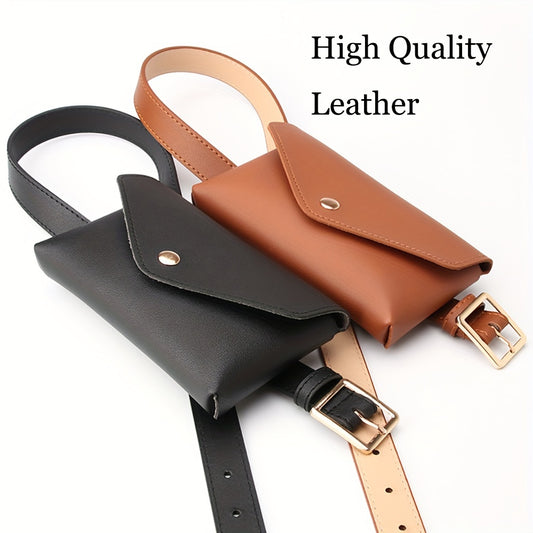 Stylish Waist Bags Women Leather PU Adjustable Waist Bags Waist Bags Wallets Phone Bags Women Work Bags for Sports Hiking Run